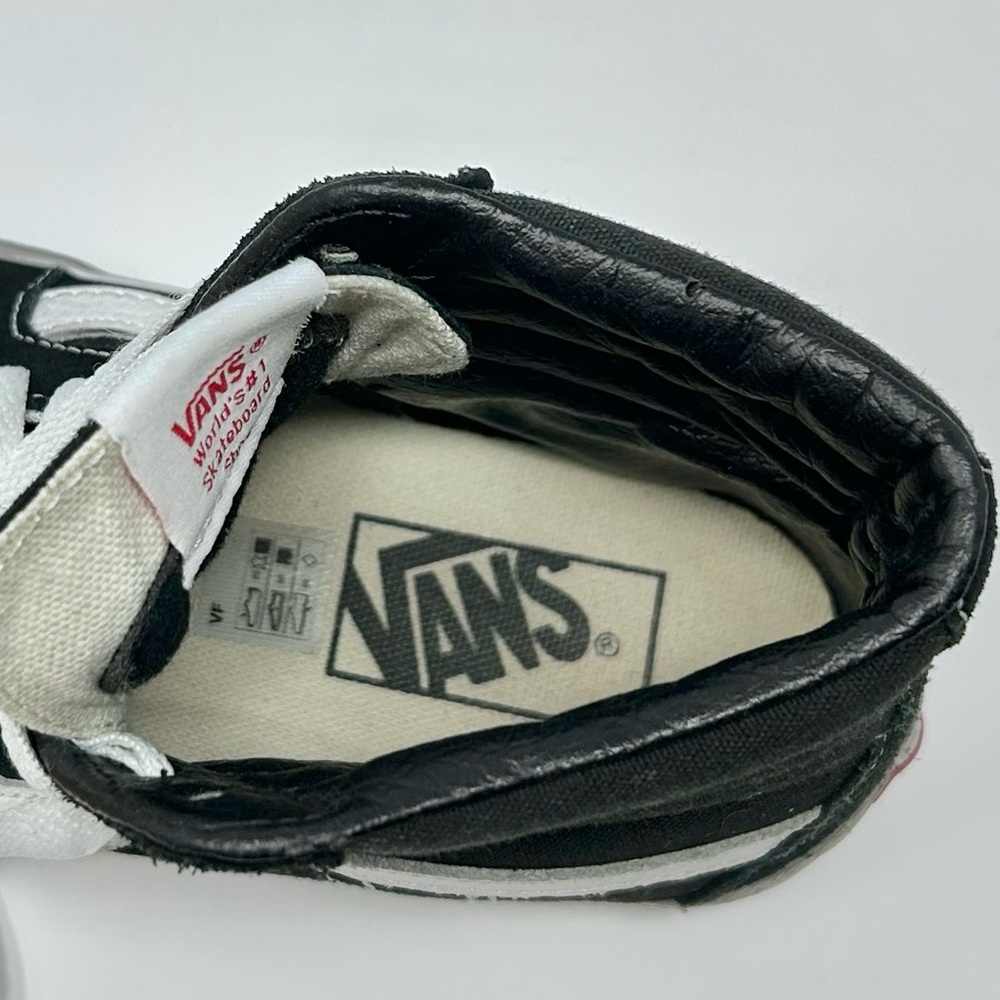 Vans SK8 Black & White High-Top Skate Sneakers Mens 4 / Women’s 5.5 - Picture 6 of 7